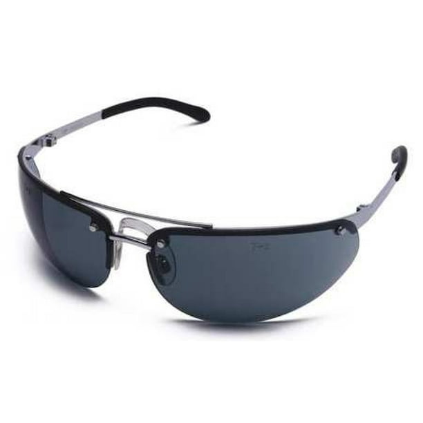 Wraparound Condor Gray Safety Glasses Scratch-Resistant Anti-Fog 